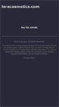 Mobile Screenshot of loracosmetics.com